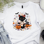 Halloween Cat Nurse Shirt for Women