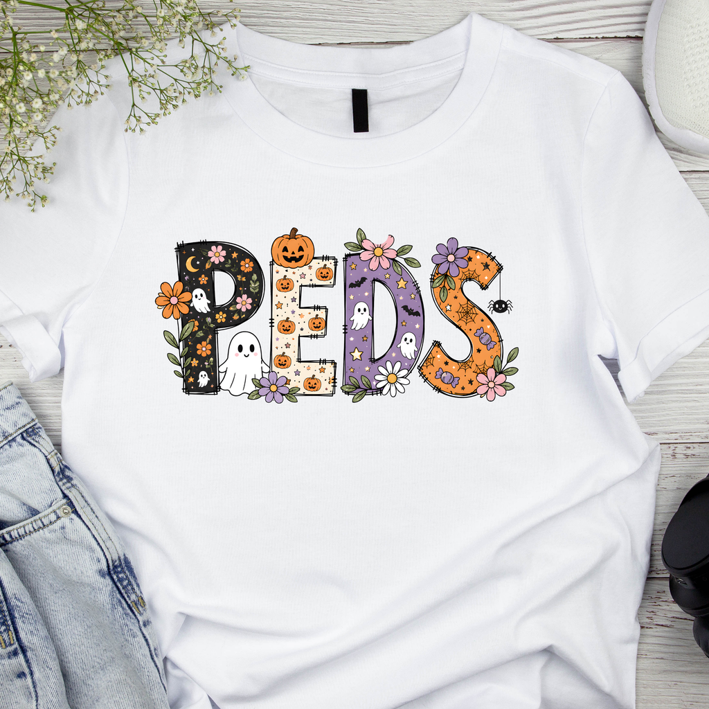Halloween Pumpkin Nurse Shirt Women
