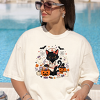 Halloween Cat Nurse Shirt for Women