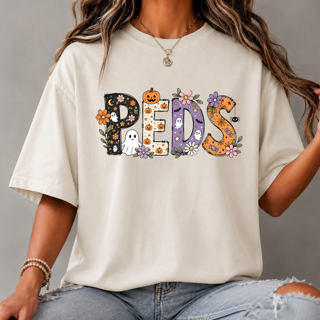 Halloween Pumpkin Nurse Shirt Women