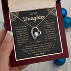 Dad To Daughter Love Necklace Gifts