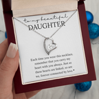 Daughter Heart Linked Necklace Gift