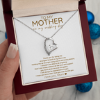 Wedding Day Heart Necklace Gift Mom