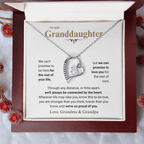 Granddaughter Heart Necklace Gift