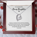 Bonus Daughter Necklace Gifts