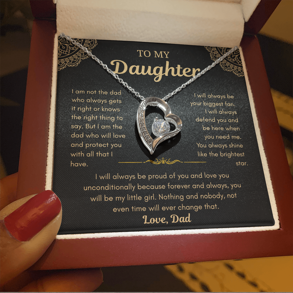 Dad To Daughter Love Necklace Gifts