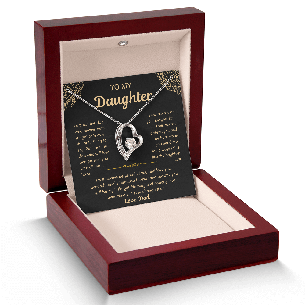 Dad To Daughter Love Necklace Gifts