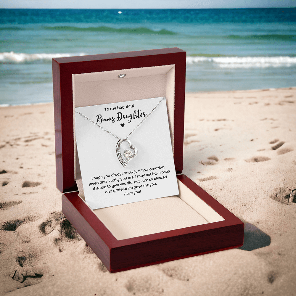 Bonus Daughter Necklace Gifts