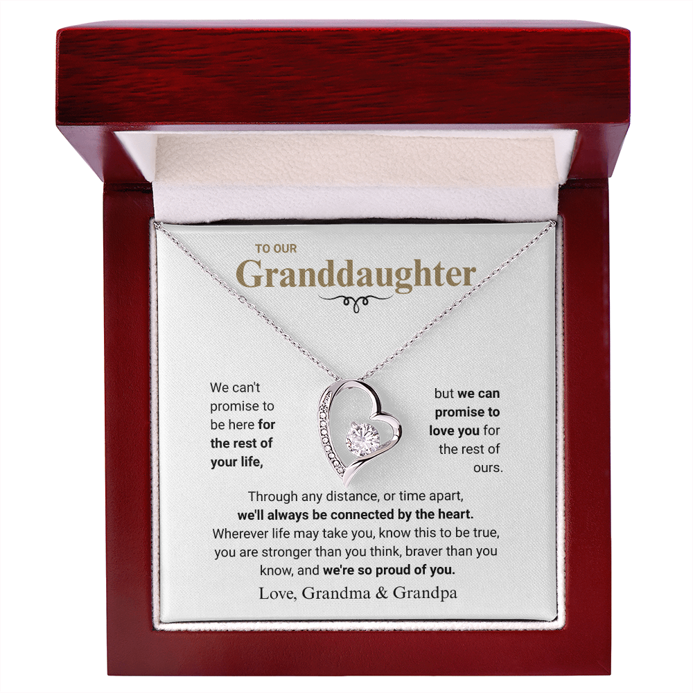 Granddaughter Heart Necklace Gift