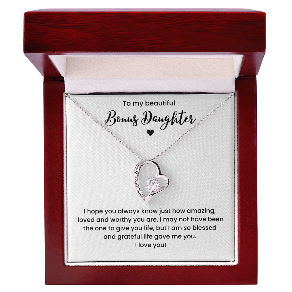 Bonus Daughter Necklace Gifts
