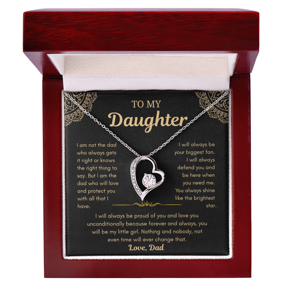 Dad To Daughter Love Necklace Gifts