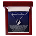 Bonus Daughter Necklace Loving Gift