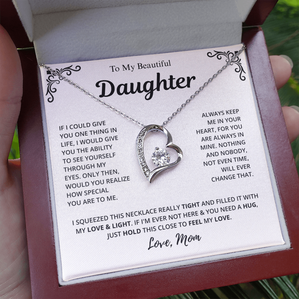 Mom to Daughter Love Necklace
