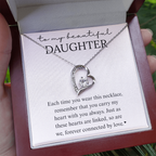 Daughter Heart Linked Necklace Gift