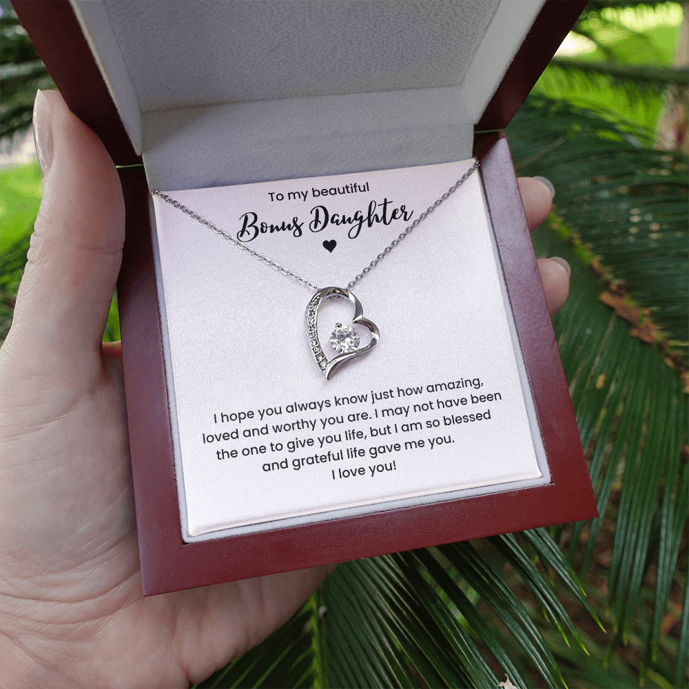 Bonus Daughter Necklace Gifts