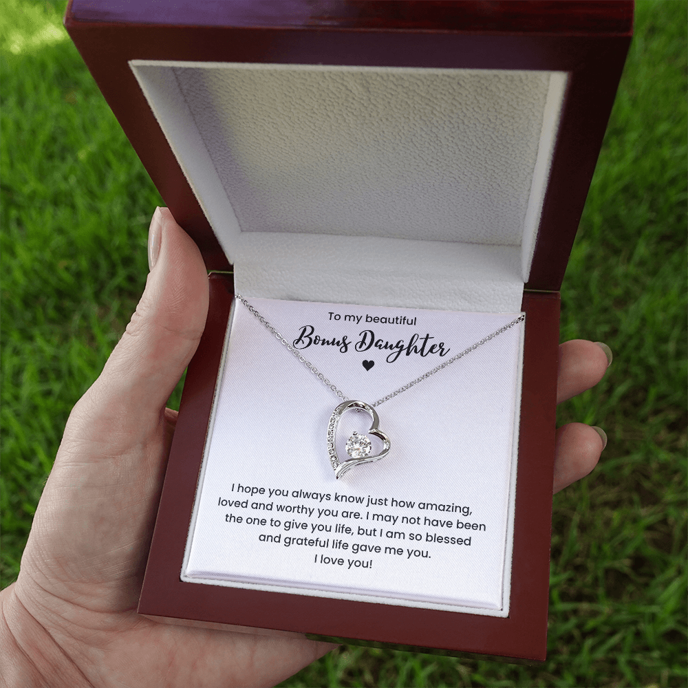 Bonus Daughter Necklace Gifts