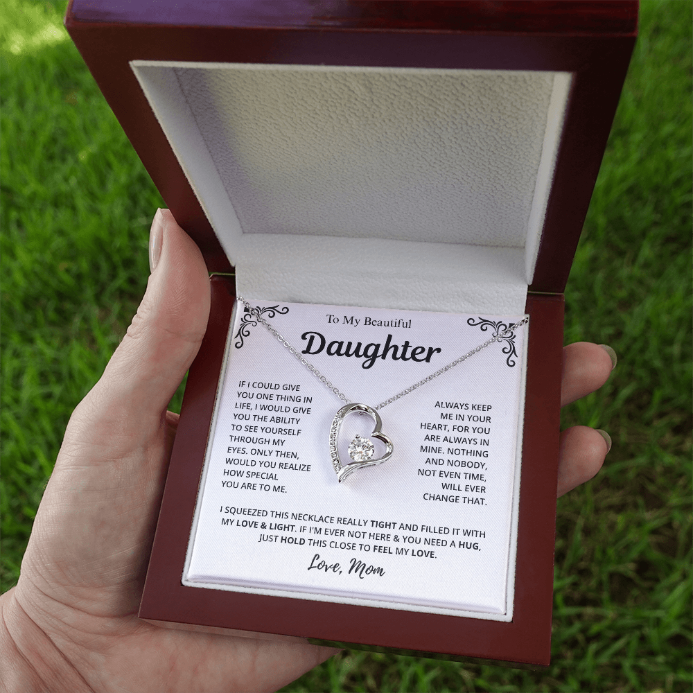 Mom to Daughter Love Necklace