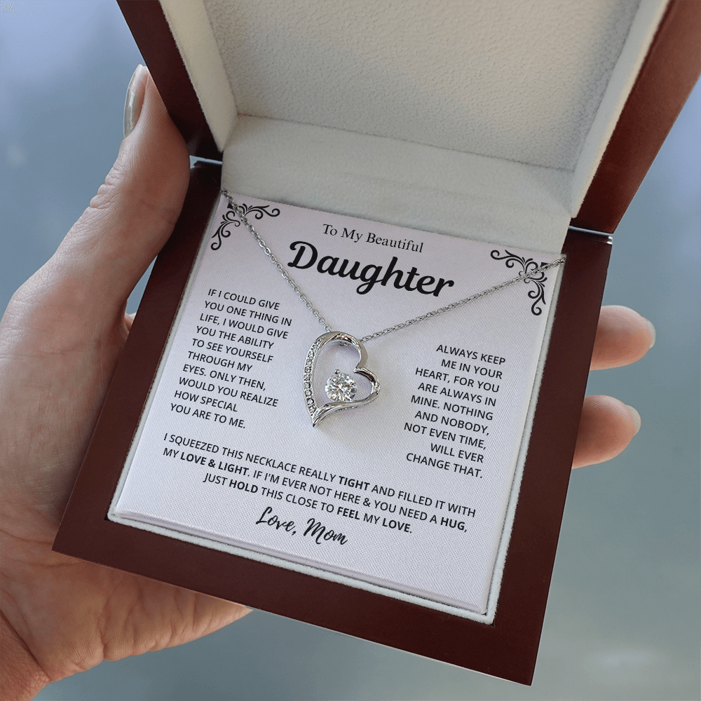 Mom to Daughter Love Necklace