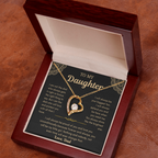 Dad To Daughter Love Necklace Gifts