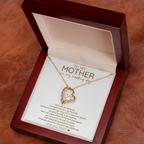 Wedding Day Heart Necklace Gift Mom