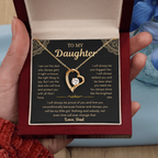 Dad To Daughter Love Necklace Gifts