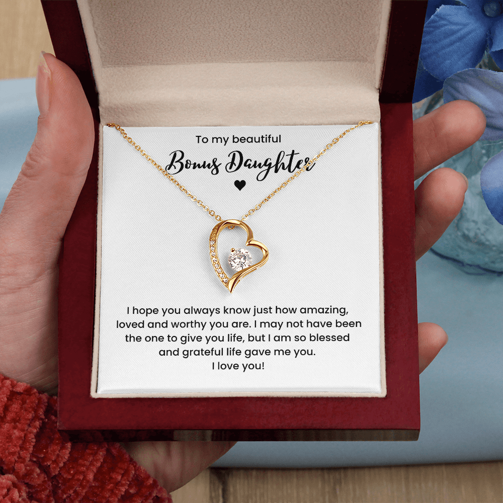 Bonus Daughter Necklace Gifts