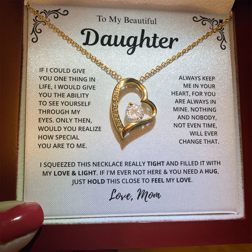 Mom to Daughter Love Necklace
