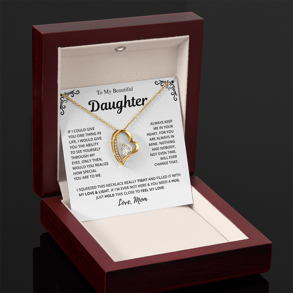 Mom to Daughter Love Necklace