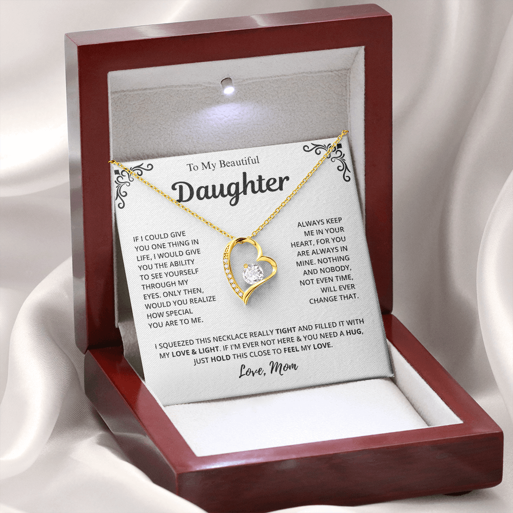 Mom to Daughter Love Necklace