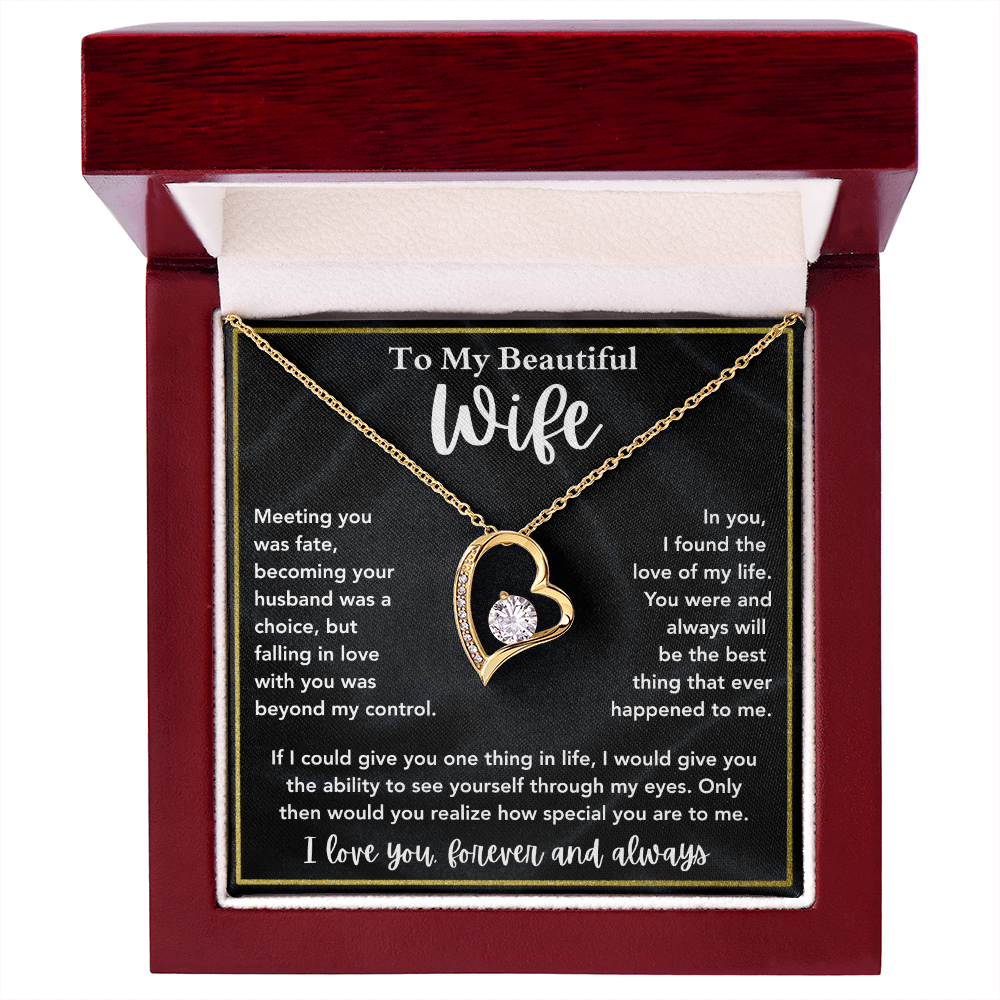 Wife Necklace Gift for Anniversary