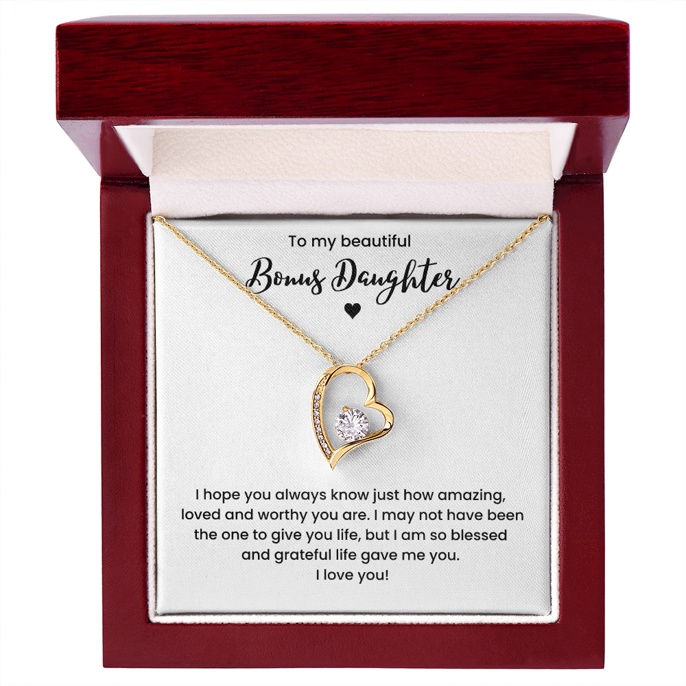 Bonus Daughter Necklace Gifts
