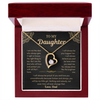 Dad To Daughter Love Necklace Gifts