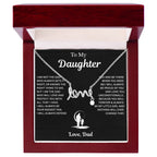 Dad to Daughter Love Necklace Gifts
