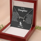 Dad to Daughter Love Necklace Gifts