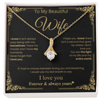 Romantic Wife Love Message Necklace