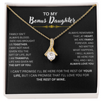 Bonus Daughter Necklace Loving Gift