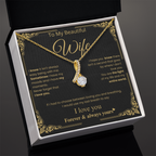 Romantic Wife Love Message Necklace