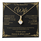 Romantic Wife Love Message Necklace