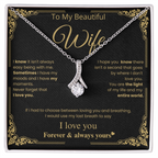 Romantic Wife Love Message Necklace