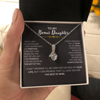 Bonus Daughter Necklace Loving Gift
