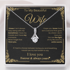 Romantic Wife Love Message Necklace
