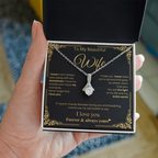 Romantic Wife Love Message Necklace