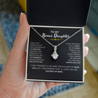 Bonus Daughter Necklace Loving Gift