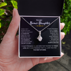 Bonus Daughter Necklace Loving Gift