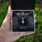 Bonus Daughter Necklace Loving Gift