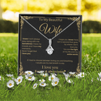 Romantic Wife Love Message Necklace