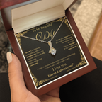 Romantic Wife Love Message Necklace
