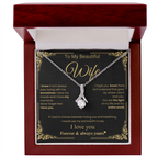 Romantic Wife Love Message Necklace