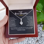 Bonus Daughter Necklace Loving Gift