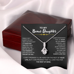 Bonus Daughter Necklace Loving Gift